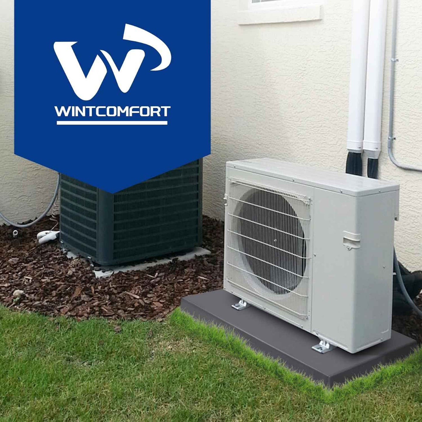 Anti-Vibration Mini Split Pads for Ductless AC & Heat Pump Systems - 38" x 18" x 3"