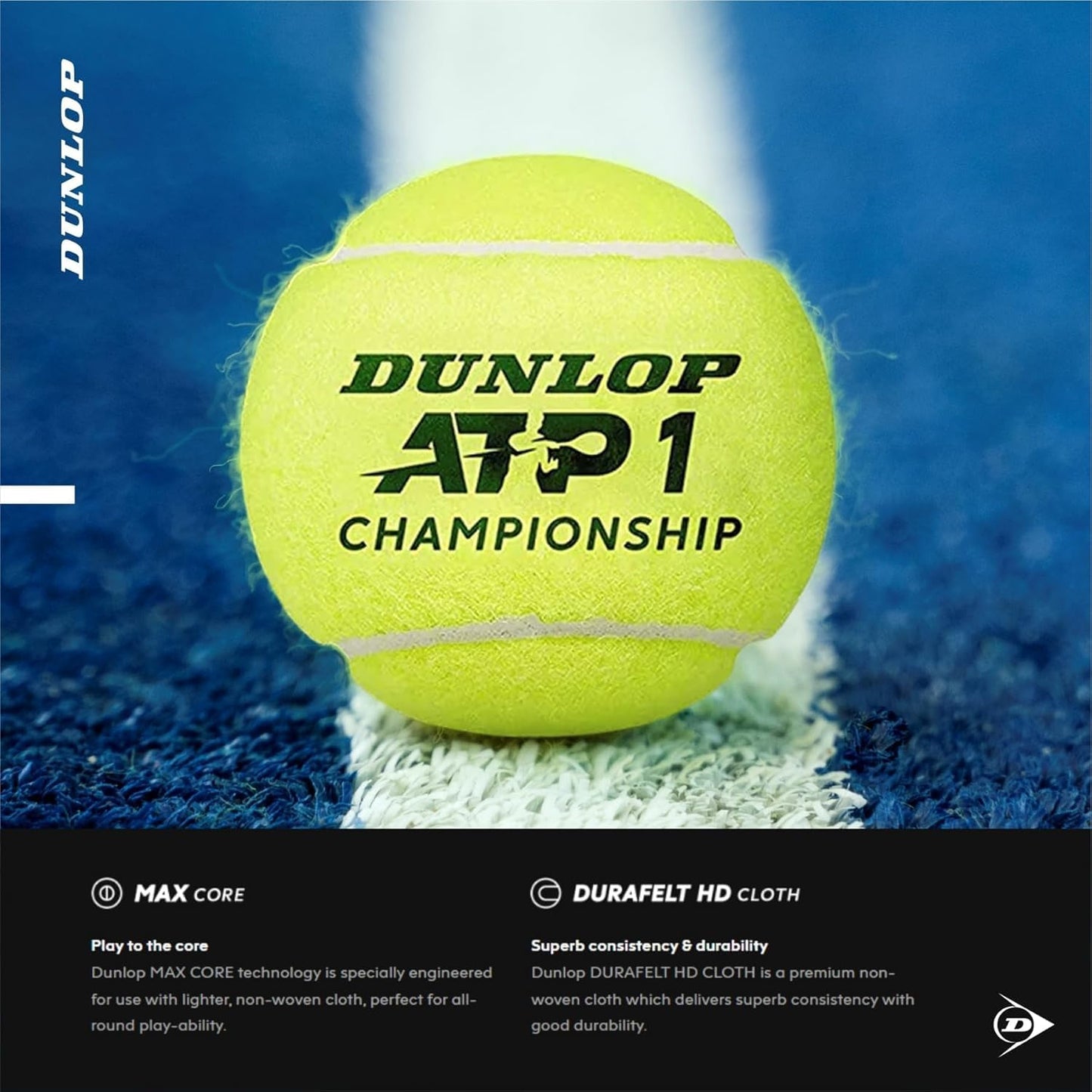 DUNLOP ATP Extra Duty Tennis Balls (Case)