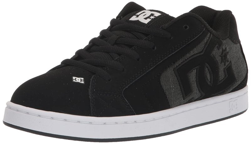 DC Men's Net Skate Casual Shoe Black/Armor/Black 11.5
