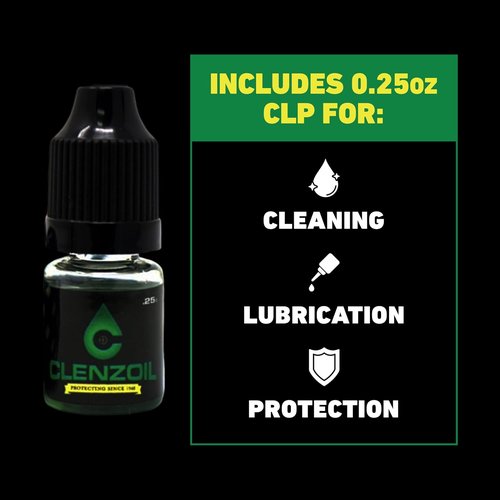 CLENZOIL Field & Range Cobra Bore Cleaner | Gun Barrel Cleaning Tool | Brass Brush Embedded in Cotton Bore Rope