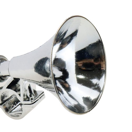 Modengzhe Chrome Tone ABS Air Horn for Children's Cycles, Funny Plastic Bike Bugle Clown Horn with Squeeze Bulb