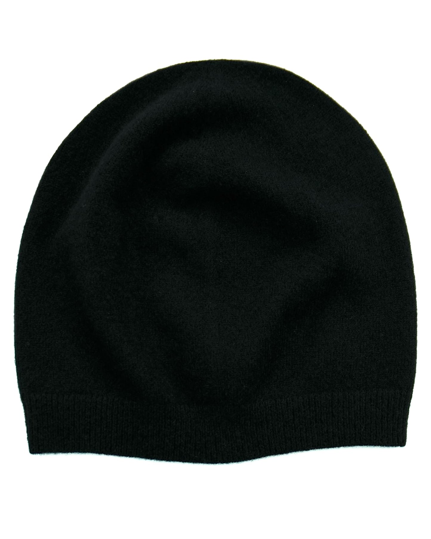 EILIZ 100% Pure Cashmere Beanie Unisex Skull Cap Lightweight Hat (US, Alpha, One Size, Black)