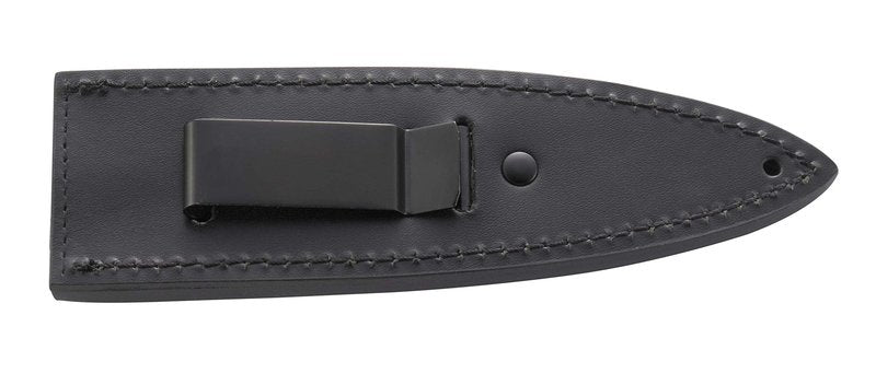 CRKT Shrill Fixed Blade Knife with Sheath: Stainless Steel Plain Edge Blade, Micarta Handle, 2075