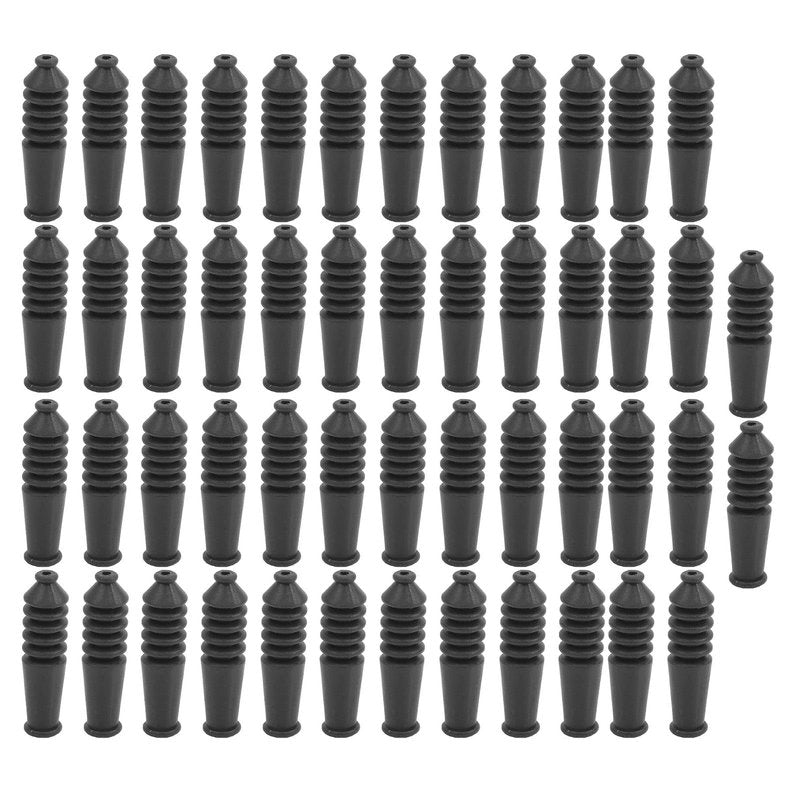 QANYEGN 50Pcs V Brake Noodle, Bike V Brake Noodle Cable Guide Pipe, Rubber Brake Pipe Dustproof Sleeves for Mountain Folding Bike