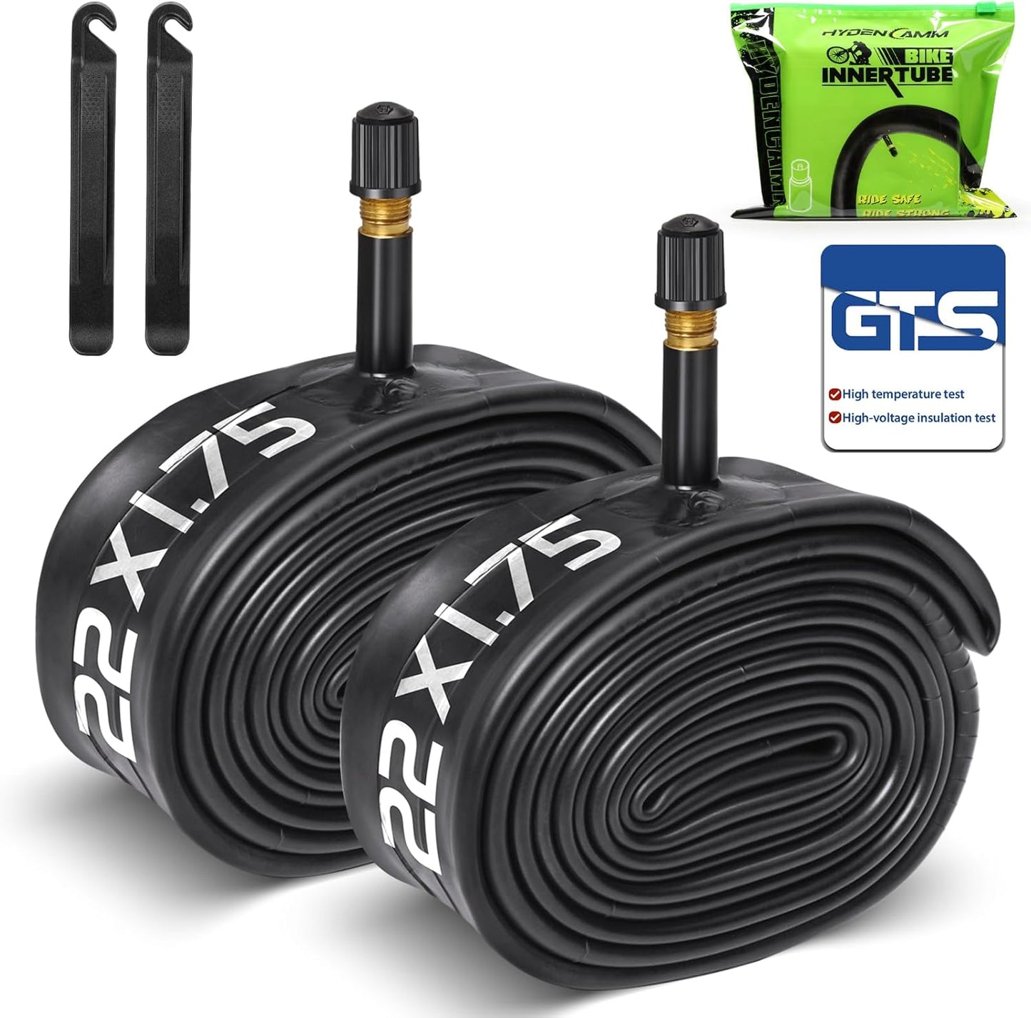 Reliable Bicycle Tube by [Brand Name] - 12" to 29" Sizes with 32mm AV Schrader Valve & 2 Tire Levers