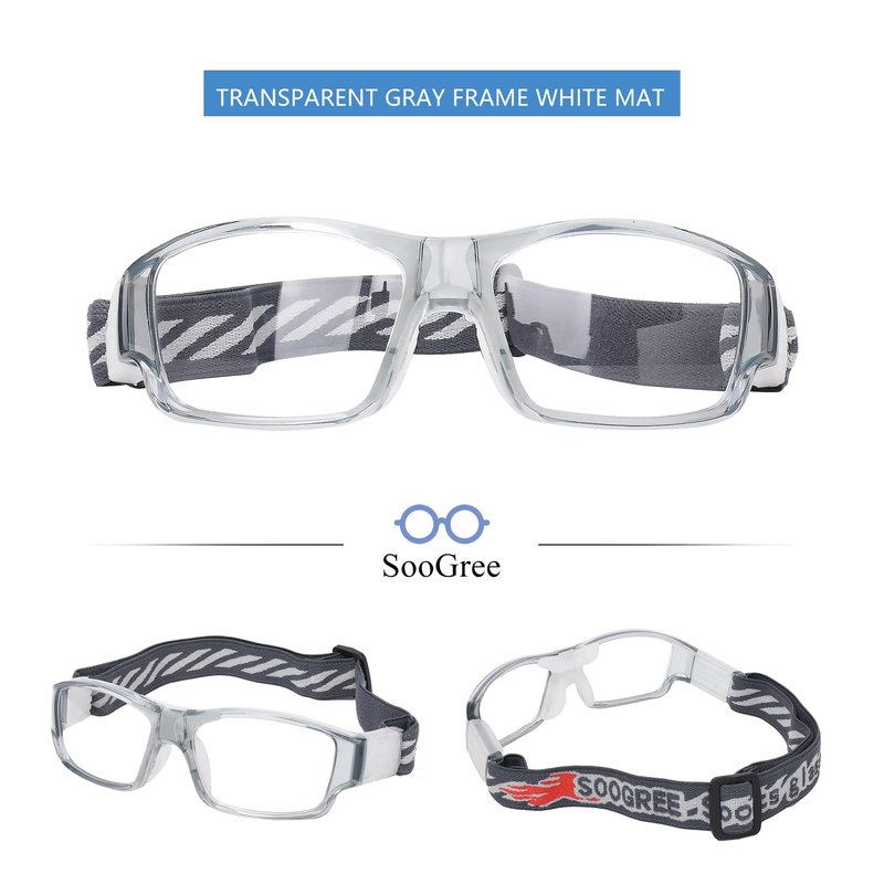 SooGree Sports Goggles Glasses for Men Womens,Racquetball Basketball Football Soccer Protective Eyewear Sport Eyeglasses with Shock Absorption