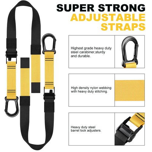 Home Resistance Training Kit, Bodyweight Resistance Bands with Handles, Door Anchors, Heavy Powerlifting Strength Workout Straps Full Body Complete Home Gym Workout Equipment