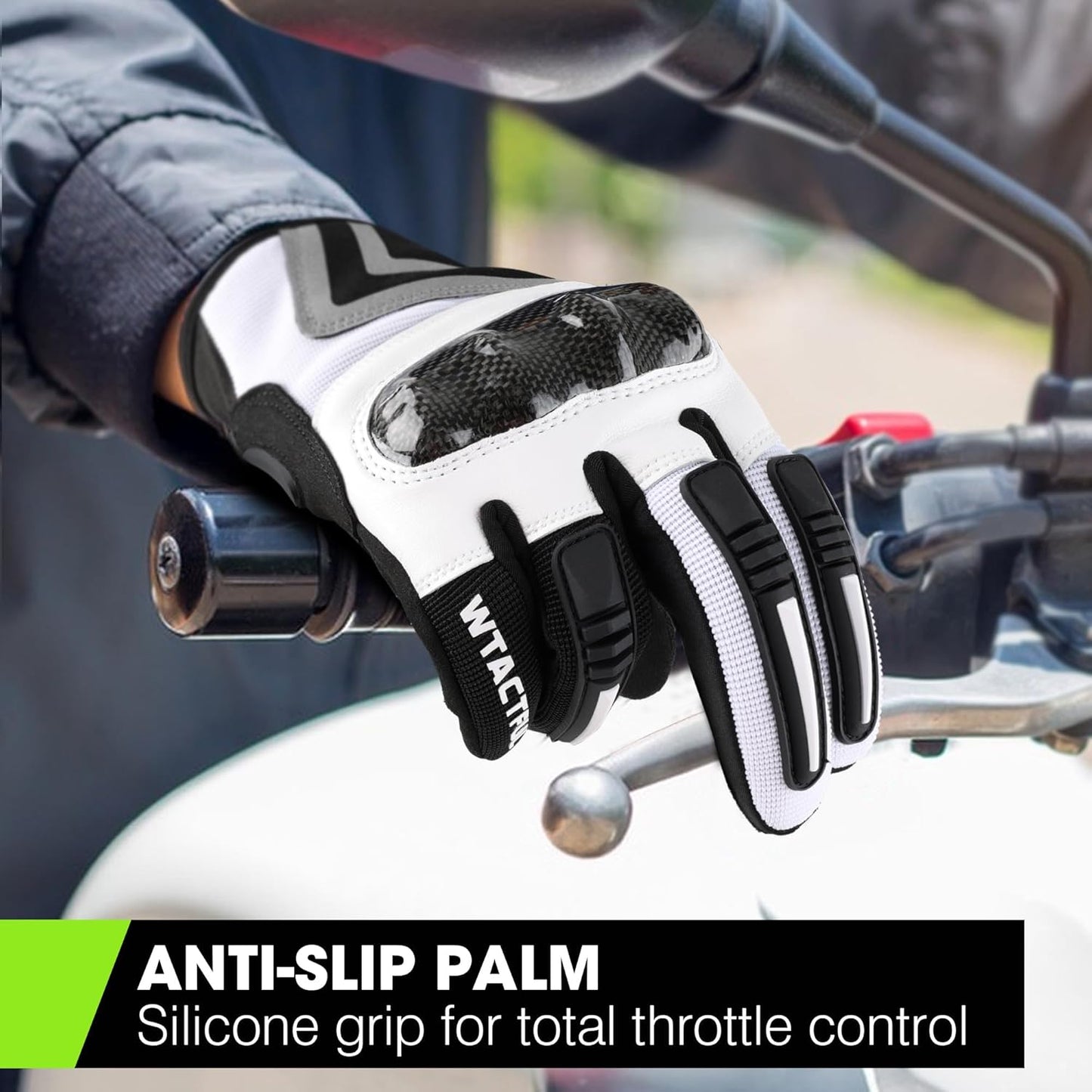 WTACTFUL Motorcycle Gloves - Lightweight Touchscreen Summer Gear for Men | Breathable Motocross Riding