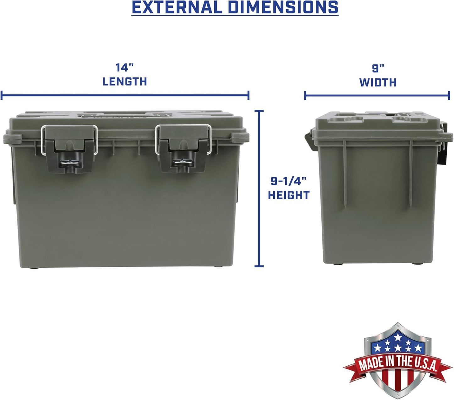 Sheffield XL Storage Bins - 2-Pack Lockable, Water-Resistant Containers for Home & Classroom