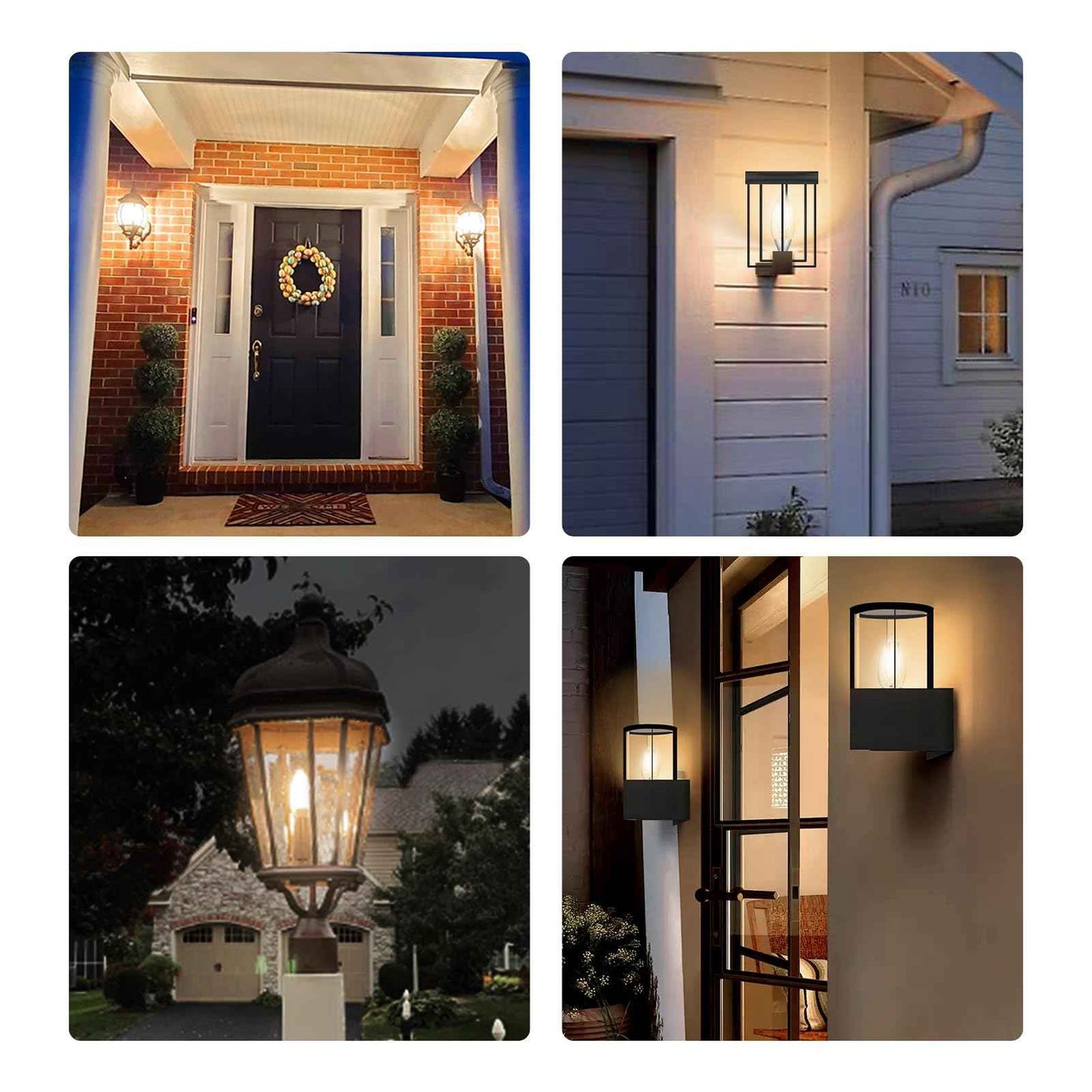 Eastiya Dusk to Dawn Light Bulbs Outdoor: 5W Equivalent 40W, Candelabra B11 Light Bulb, 3000K Warm White, Edison LED Bulbs E12 Base, Lighting Sensor, Auto On/Off for Porch Patio Garage, 6 Pack