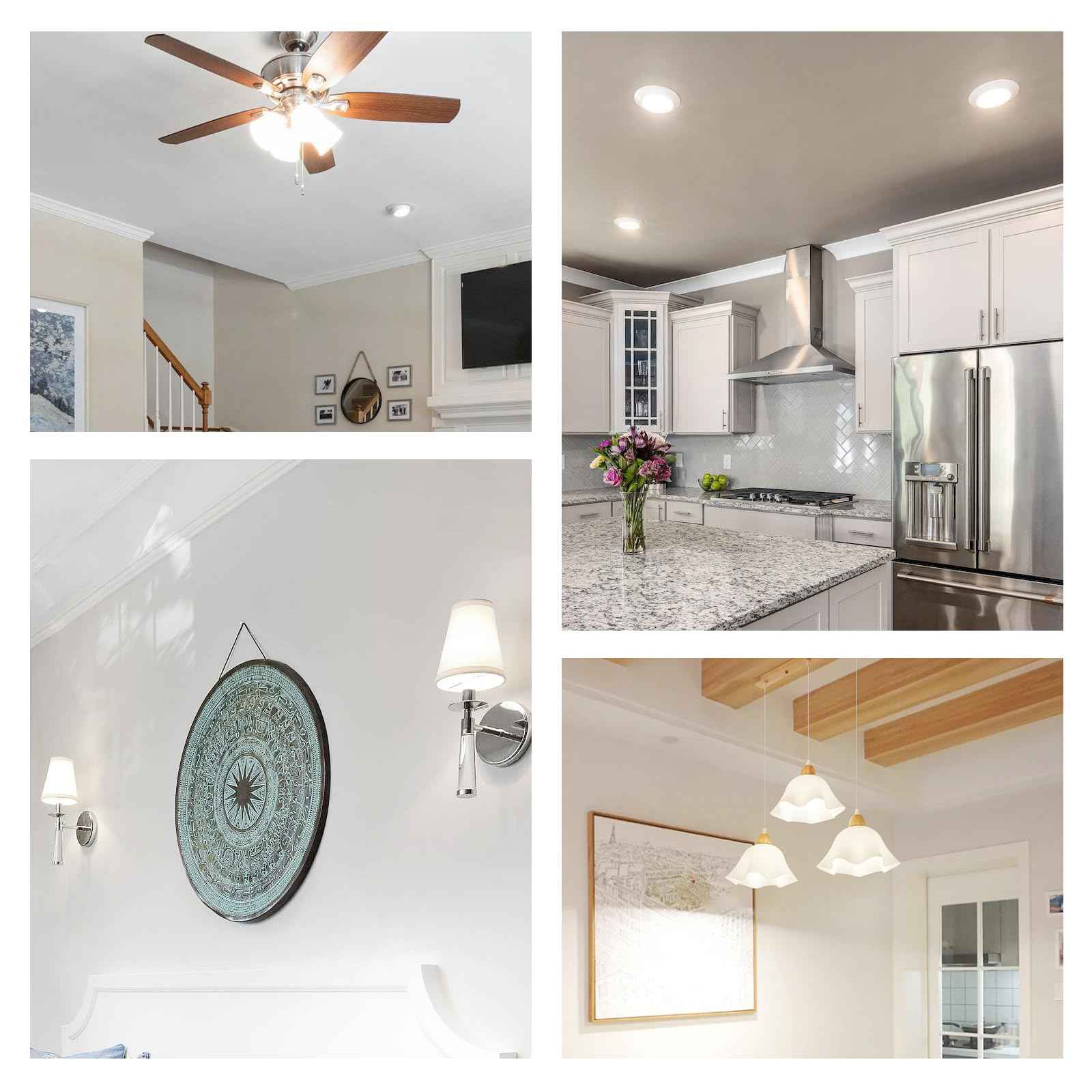 BMXKPO GU24 LED Light Bulb Dimmable 3000K Soft White,100W Equivalent,1600 Lumens,Twist and Lock GU24 Pin Base with Two Prongs (4-Pack)