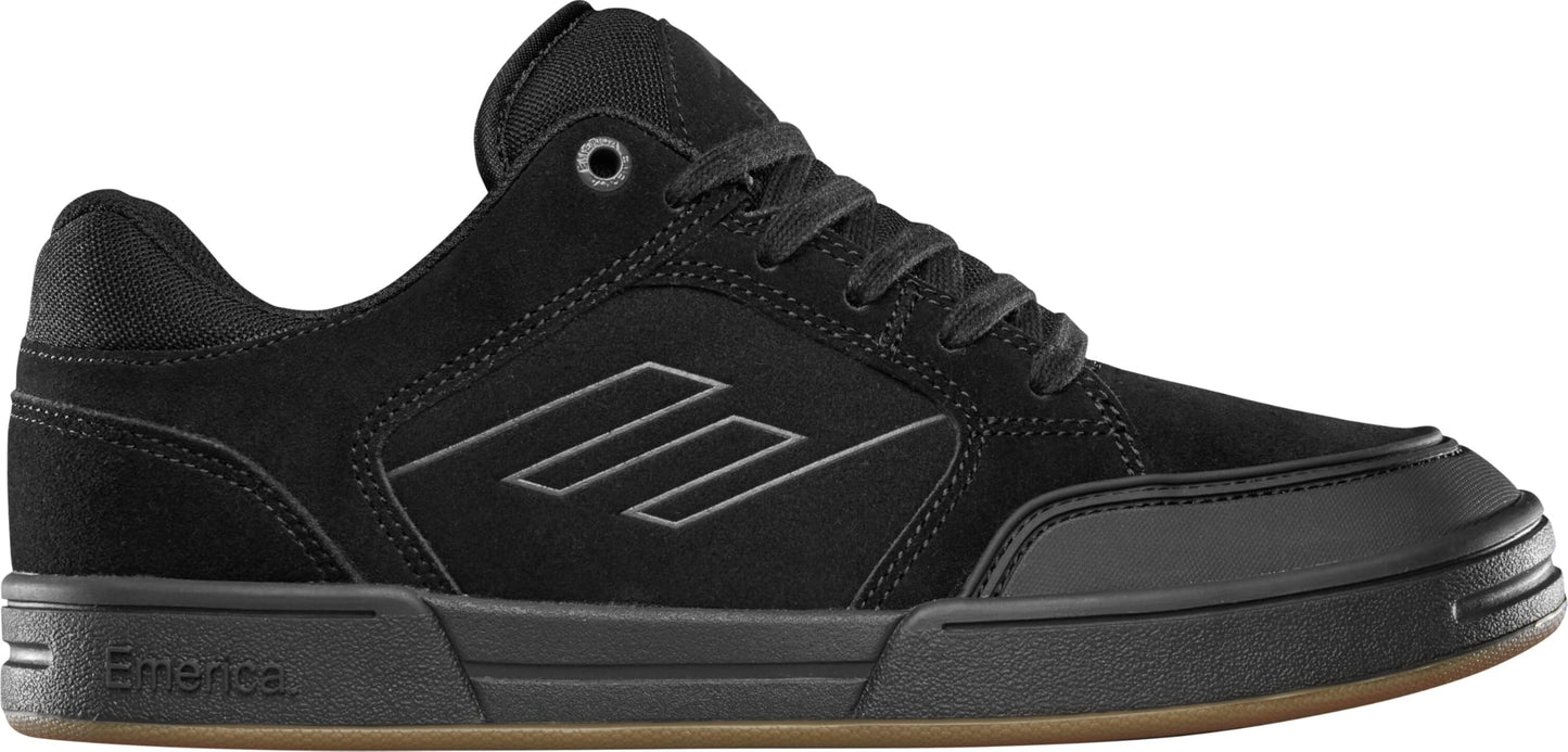 Emerica Heritic – Bold Skate Look, Reinforced Cupsole, Cushioned Feel, Everyday Sneakers Black/Black
