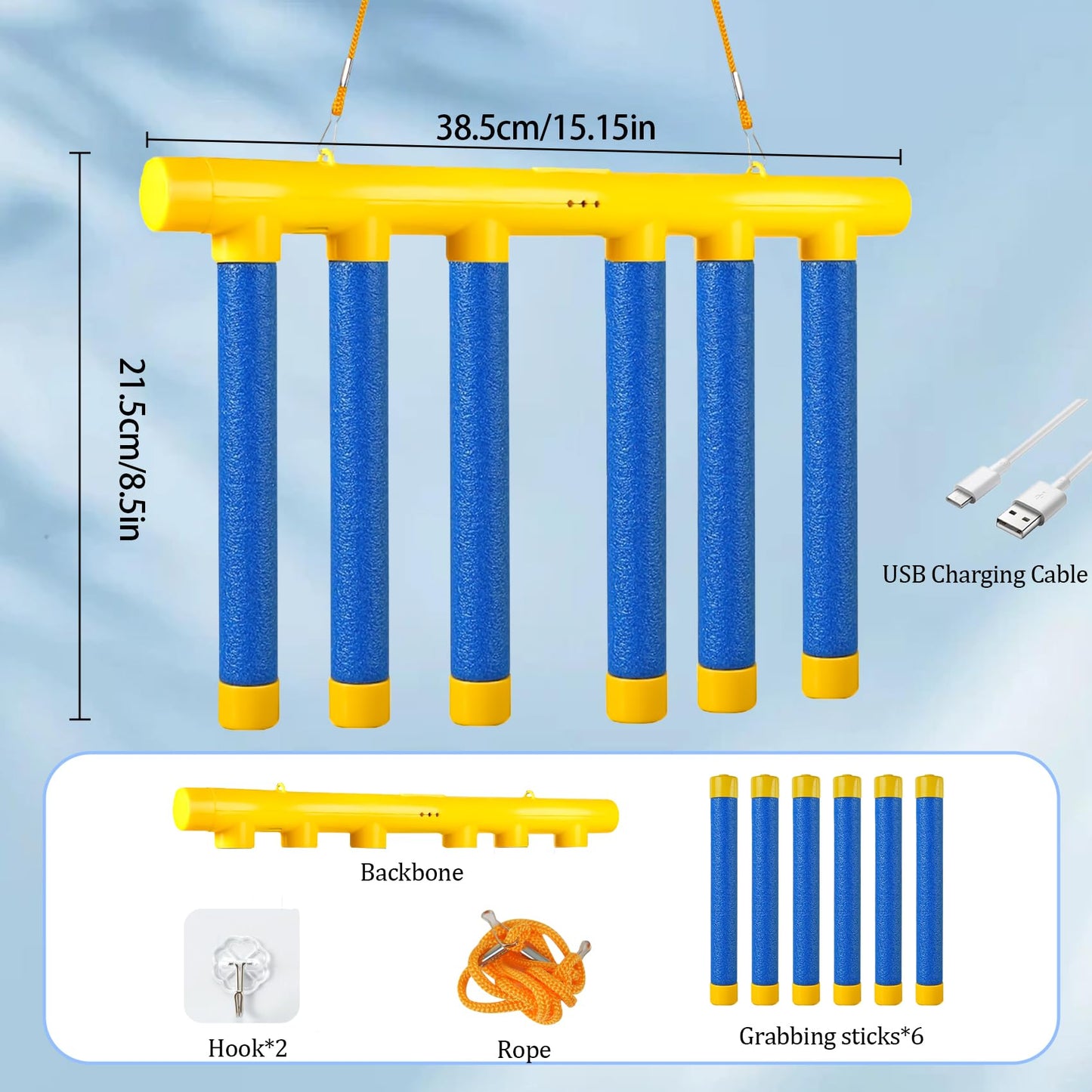 JYHZMJ Reflex Drop Sticks Challenge Game - 3 Adjustable Speed Modes, Hand-Eye Coordination & Reaction Training Toy, Fun Catch Falling Sticks Game for Kids, Adults