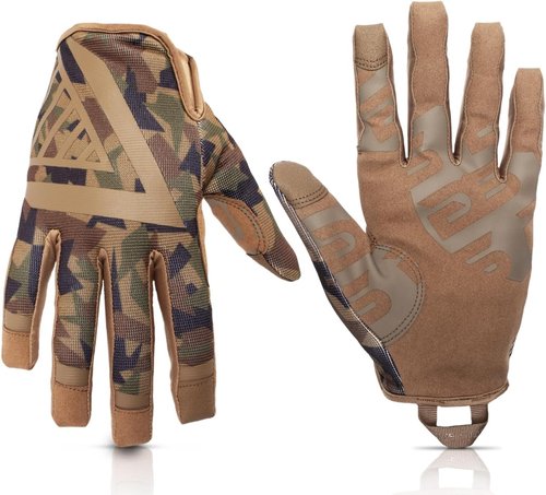 Glove Station Impulse 1.0 Touchscreen Gloves for Men - Suede Leather & Spandex for Motorcycle, Airsoft, Paintball & Work