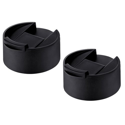 Bluwing Flip Lid for Hydro Flask Wide Mouth 32 40 oz, 2 Pack Replacement Coffee Lid Compatible with Hydroflask, Takeya and Other 12-64oz Wide Mouth Bottle(Black 2 Pack)