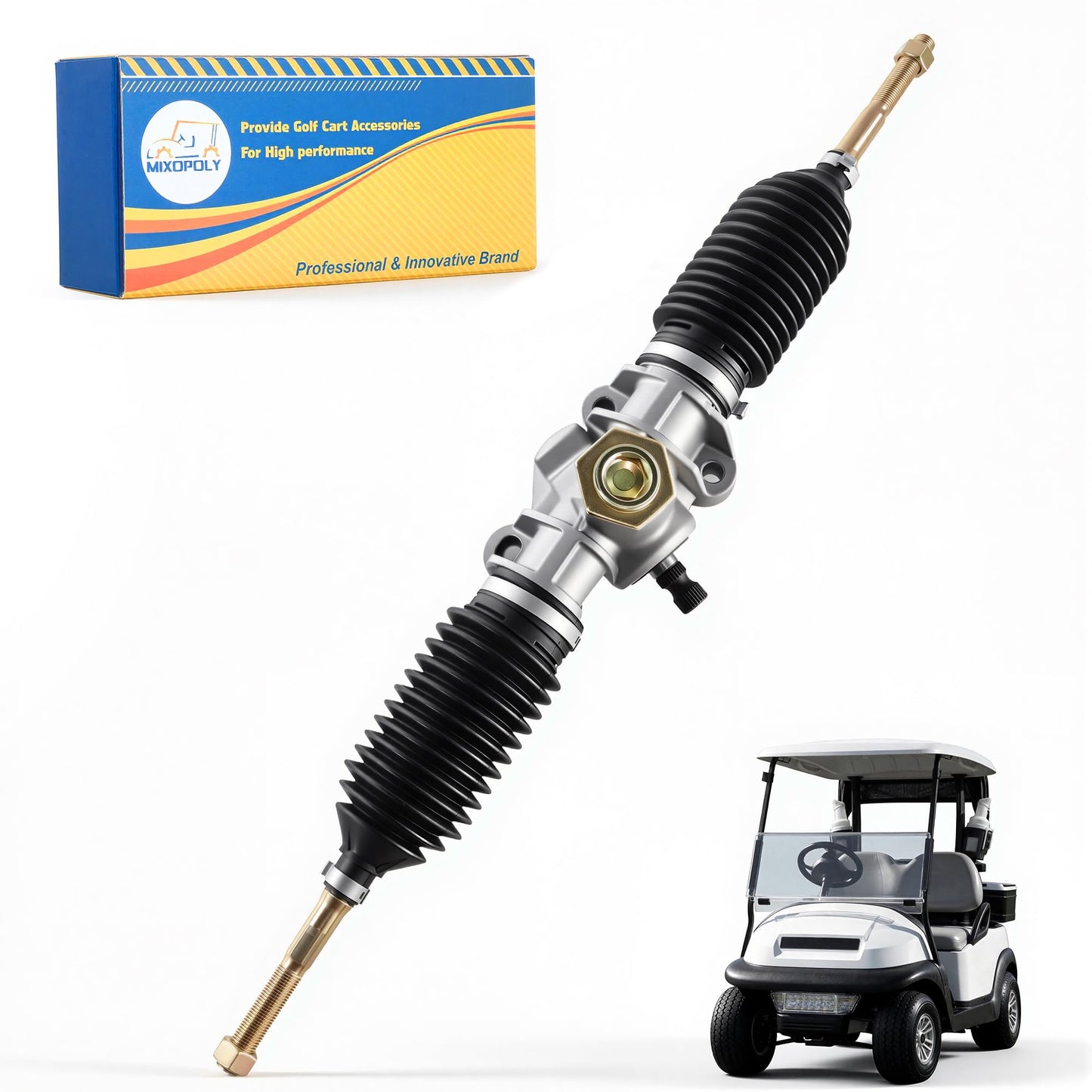 Mixopoly Golf Cart Steering Gear Box Assembly for Club Car Precedent, Onward and Tempo 2004-up G/E Models, Replaces OEM 102288601 103679701