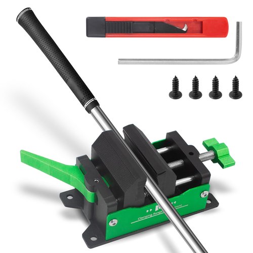 Loyala Golf Club Vise, Household Golf Club Regripping Kit Golf Grip Removal Tool, Golf Gifts for Men Women (Clamp)