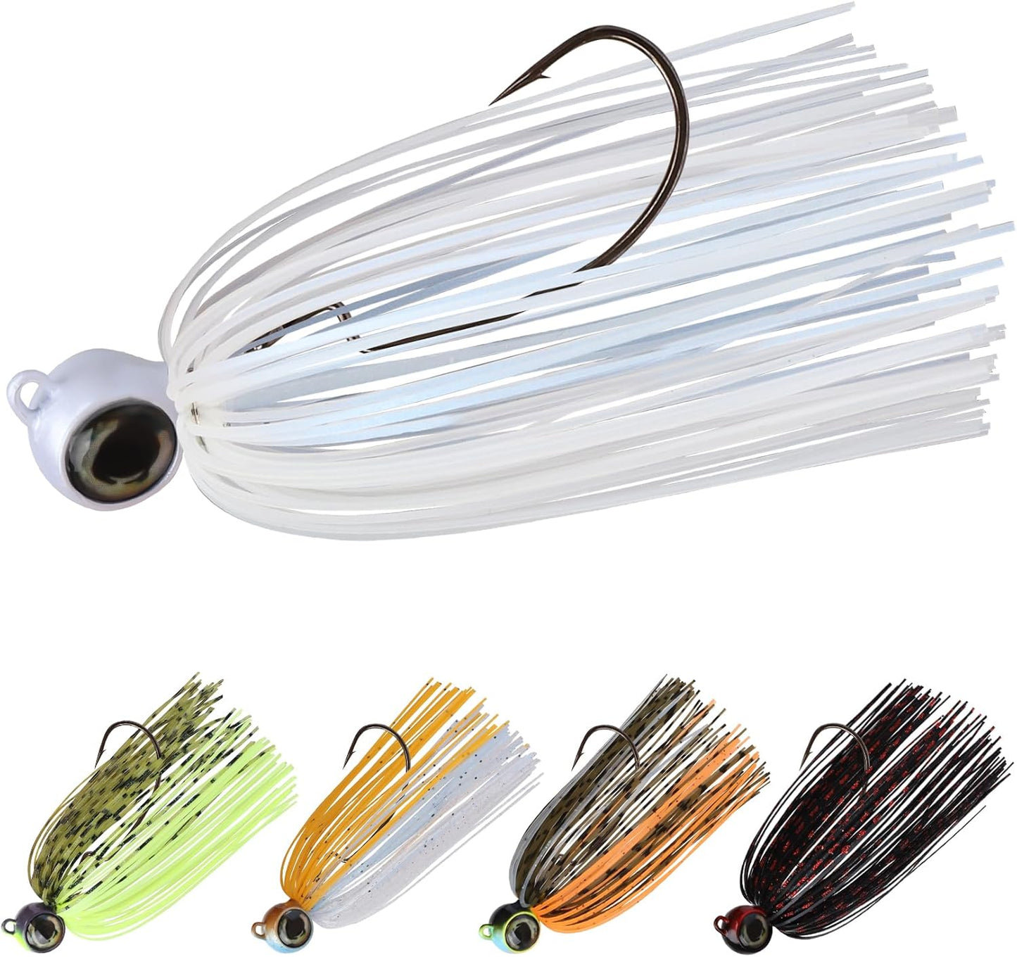 TRUSCEND Fishing Jigs - Ultra Smooth Teflon Hook & Titanium Weed Guard | Perfect for Crappie, Bass & Trout
