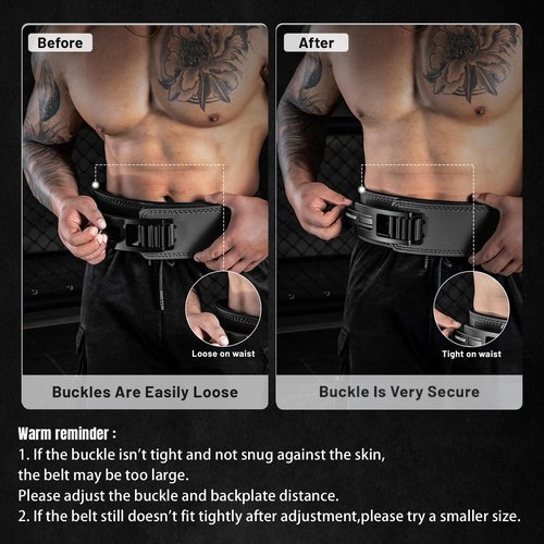 Lever Lifting Belt for Man and Women, Weightlifting with Adjustable Heavy Duty Buckle, Professional Weight Lifting Belt