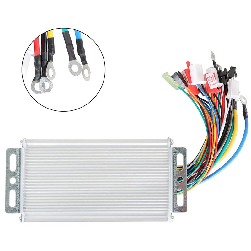 WFLNHB 36V 500W Brushless Electric Motor Speed Square Wave Controller(2-Mode) Replacement for Electric Bicycle Scooter