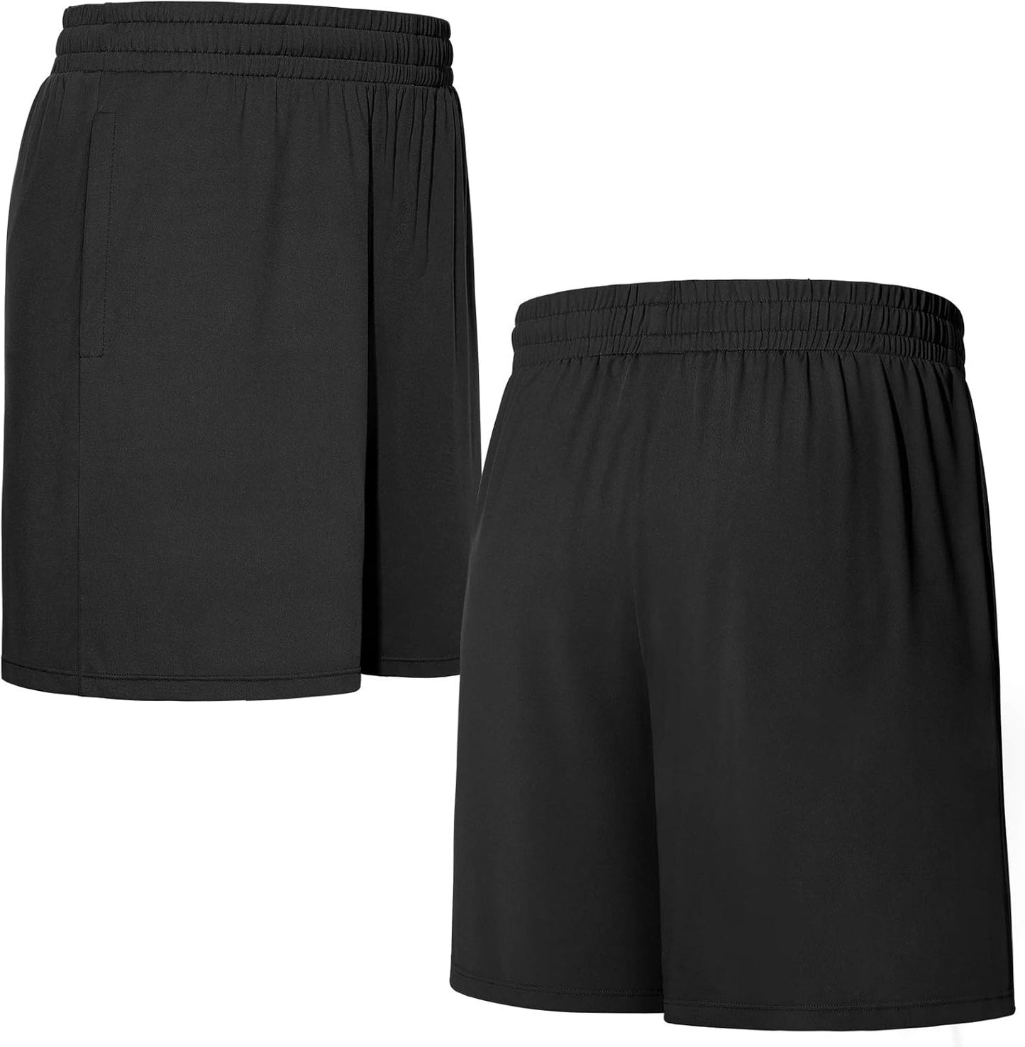 Roadbox Men's Workout Shorts - Quick Dry Athletic Gym & Running Shorts | 7-Inch with Pockets, 2-Pack