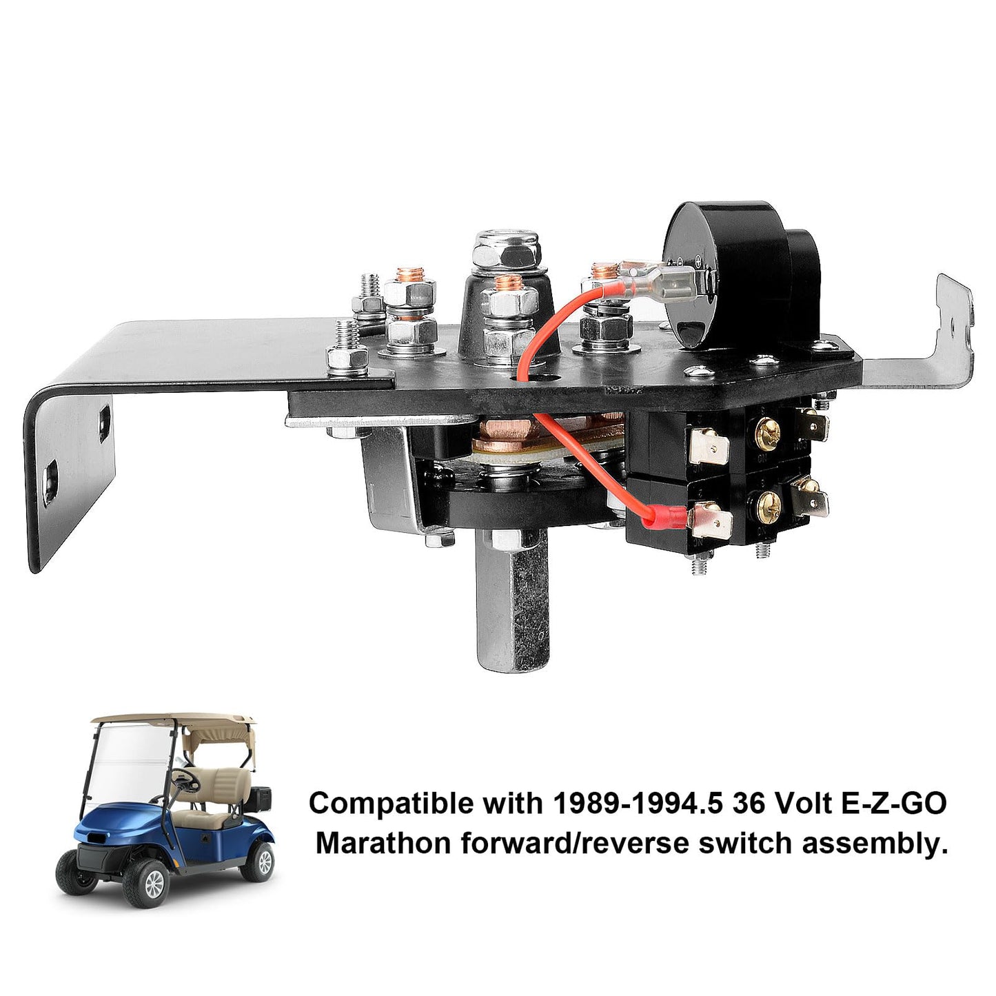 Roykaw Golf Cart Forward and Reverse Switch Assembly Compatible with EZGO Marathon 1989-1994 Golf Cart Models Replaces OEM # 25396-G2, 21744-G1, 25259-G2