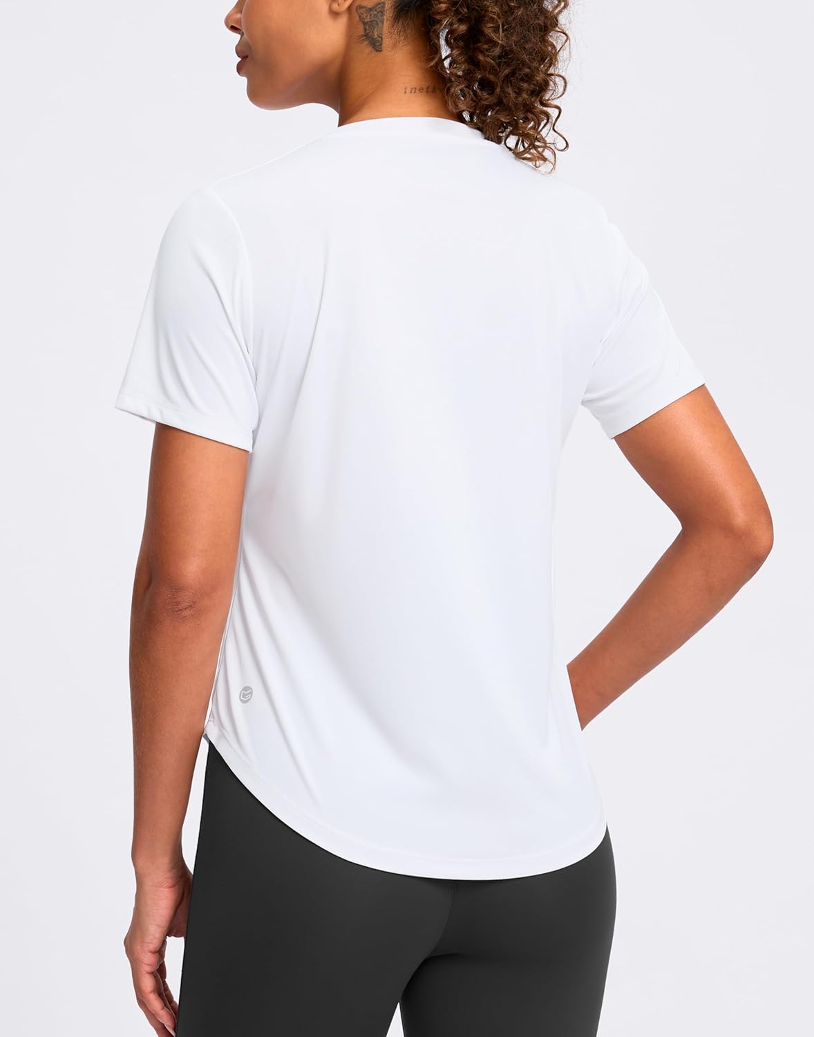 Skiennix Women's V-Neck Workout Shirt - Moisture-Wicking UPF 50+ Dry Fit Top for Gym & Running