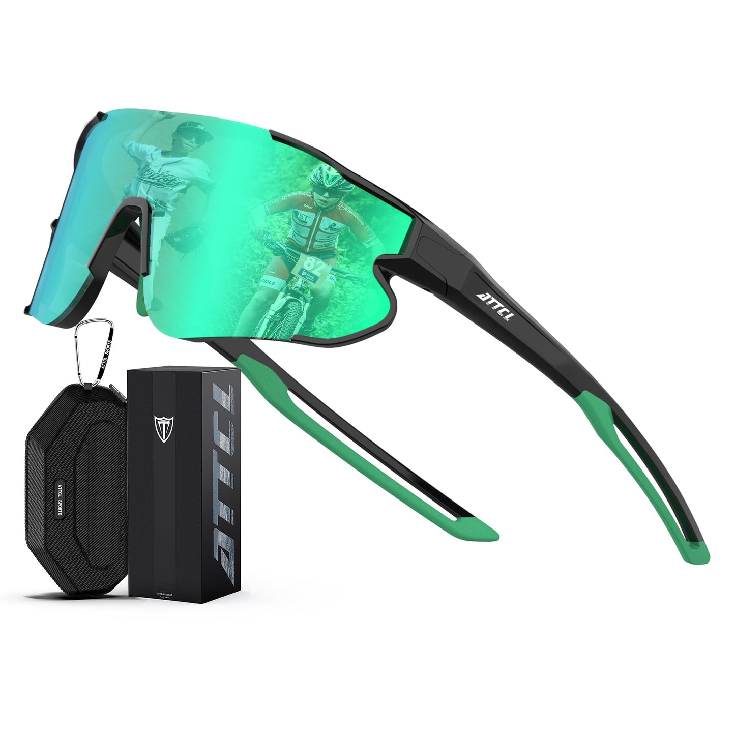 ATTCL Kids Sunglasses For Baseball Cycling: UV400 Lightweight TR90 Sports Child Shades for Softball Youth Boys Girls 8-15