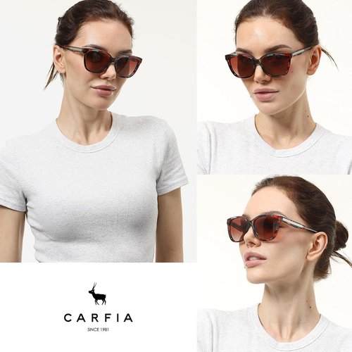 CARFIA Polarized Sunglasses for Women - UV Protection & Retro Italian Design | Stylish Driving Shades
