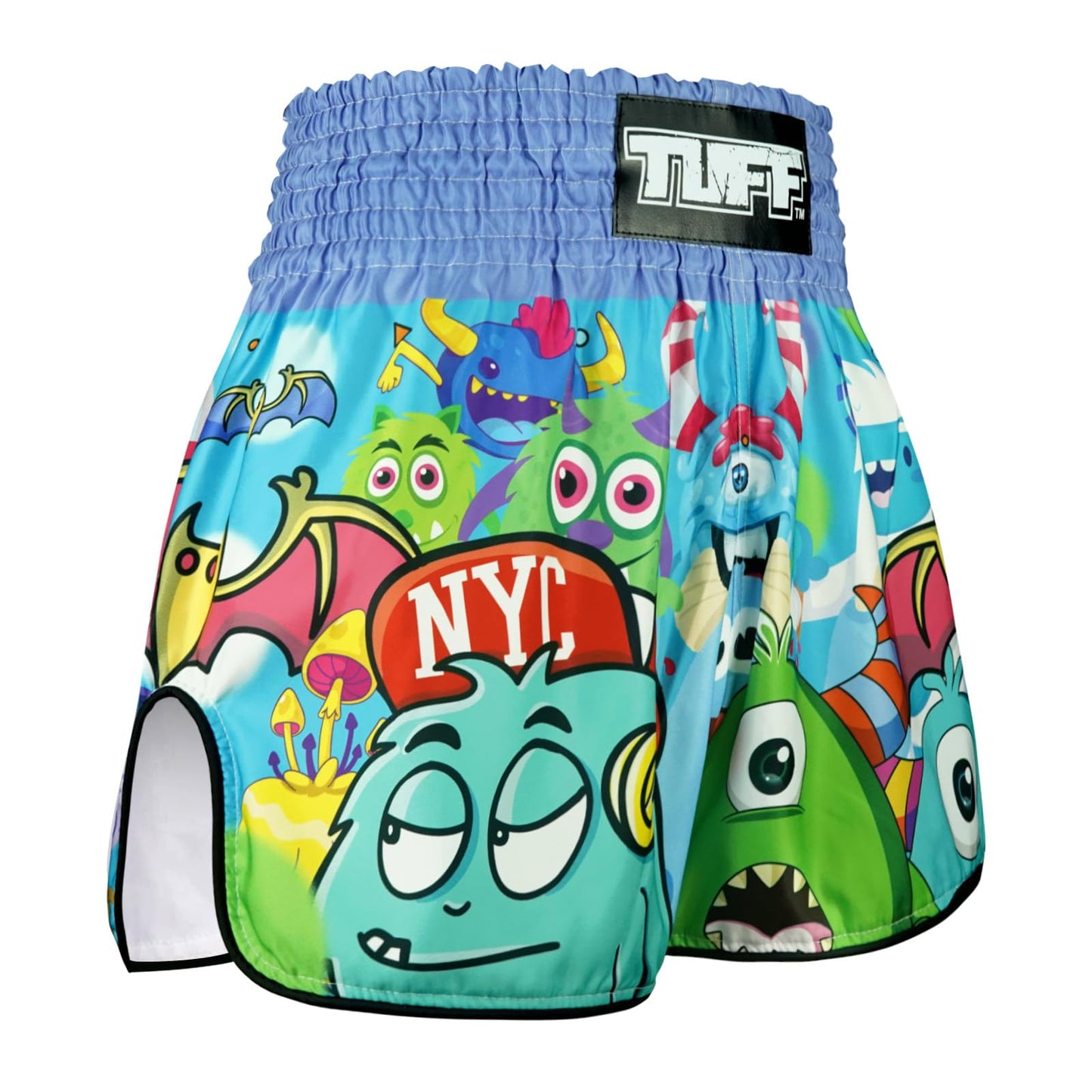 Tuff Sport Muay Thai Boxing Shorts Retro Styles Classic Slim Cut MMA Kickboxing Workout Set Clothing Training (TUF-RMS104-MTC, S)