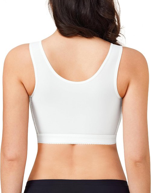 BRABIC Women's Post-Surgery Front Closure Bra - Comfortable Posture Corrector with Breast Support