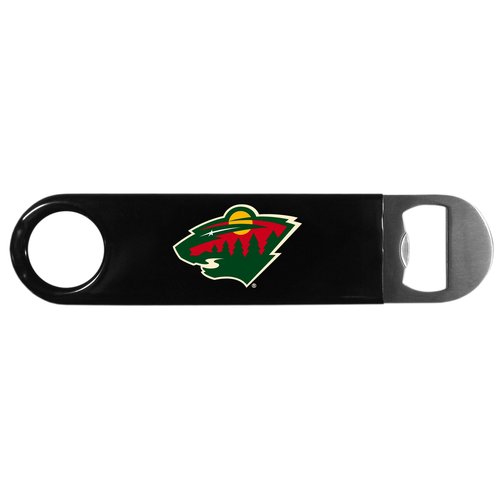 NHL Siskiyou Sports Fan Shop Minnesota Wild Long Neck Bottle Opener One Size Black