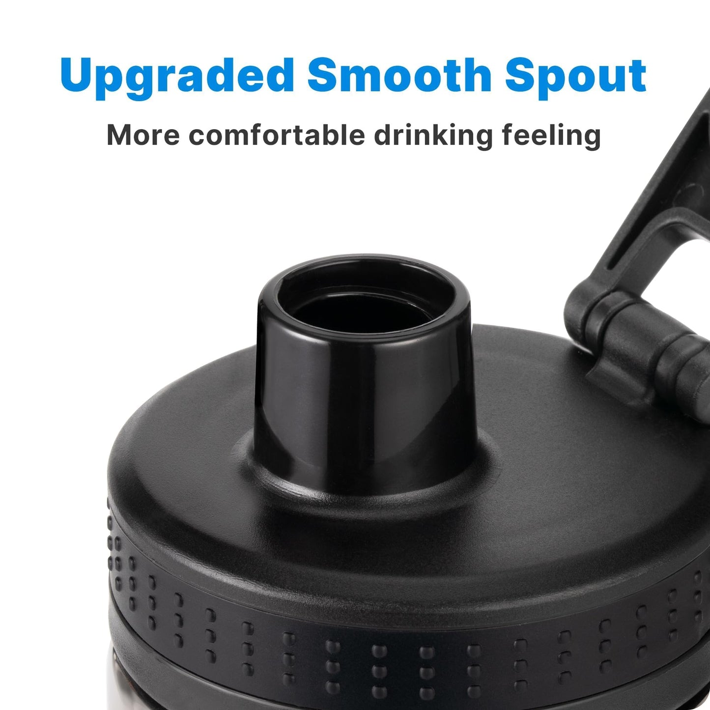 Bluwing Replacement Lid Fits for Hydro Flask 12-64oz Wide Mouth Water Bottles, Spout Lid for Hydroflask, Thermoflask, koodee, Iron Flask Wide Mouth Bottle, BPA Free
