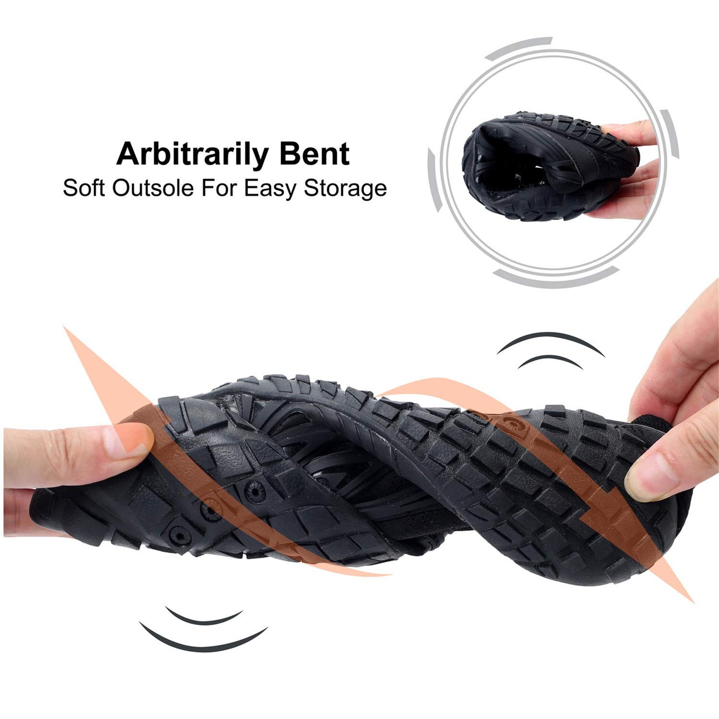 Mens Water Shoes Breathable Barefoot Athletic Aqua Shoes for Beach Swim Pool Diving Hiking Water Sports 12.5 Women/10.5 Men