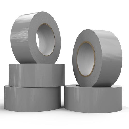 SWRT 9 Mil 5-Pack Silver Heavy Duty Duct Tape Strong Adhesive, 2 in x 30 YD (Total 150YD) Duct Heavy Duty Waterproof All Weather Gray Duct Tape No Residue Sealing & Patching for Indoor&Outdoor Repair