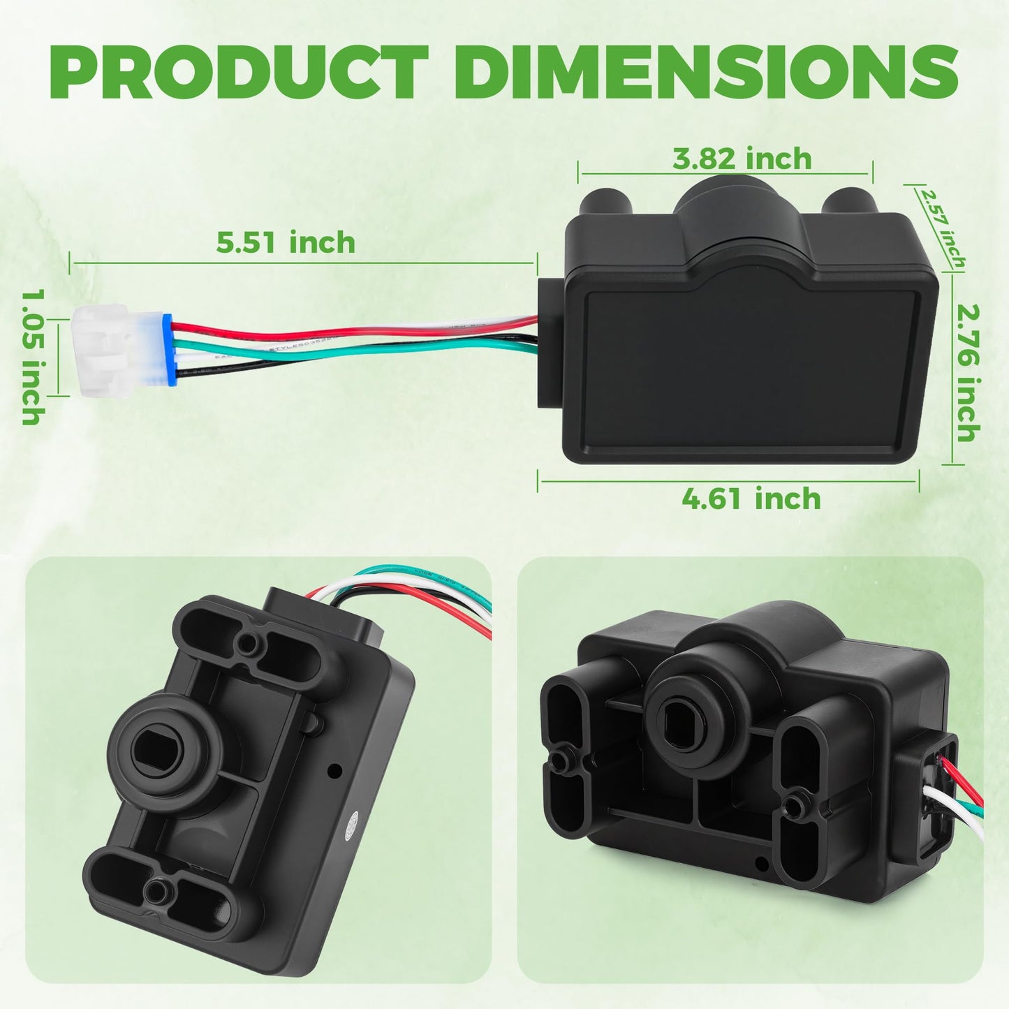 10L0L Golf Cart GCOR Accelerator Input Sensor for Club Car Precedent 2004-2009 Gas Models, Replaces OEM 103327701 102528601, Golf Cart Throttle Potentiometer