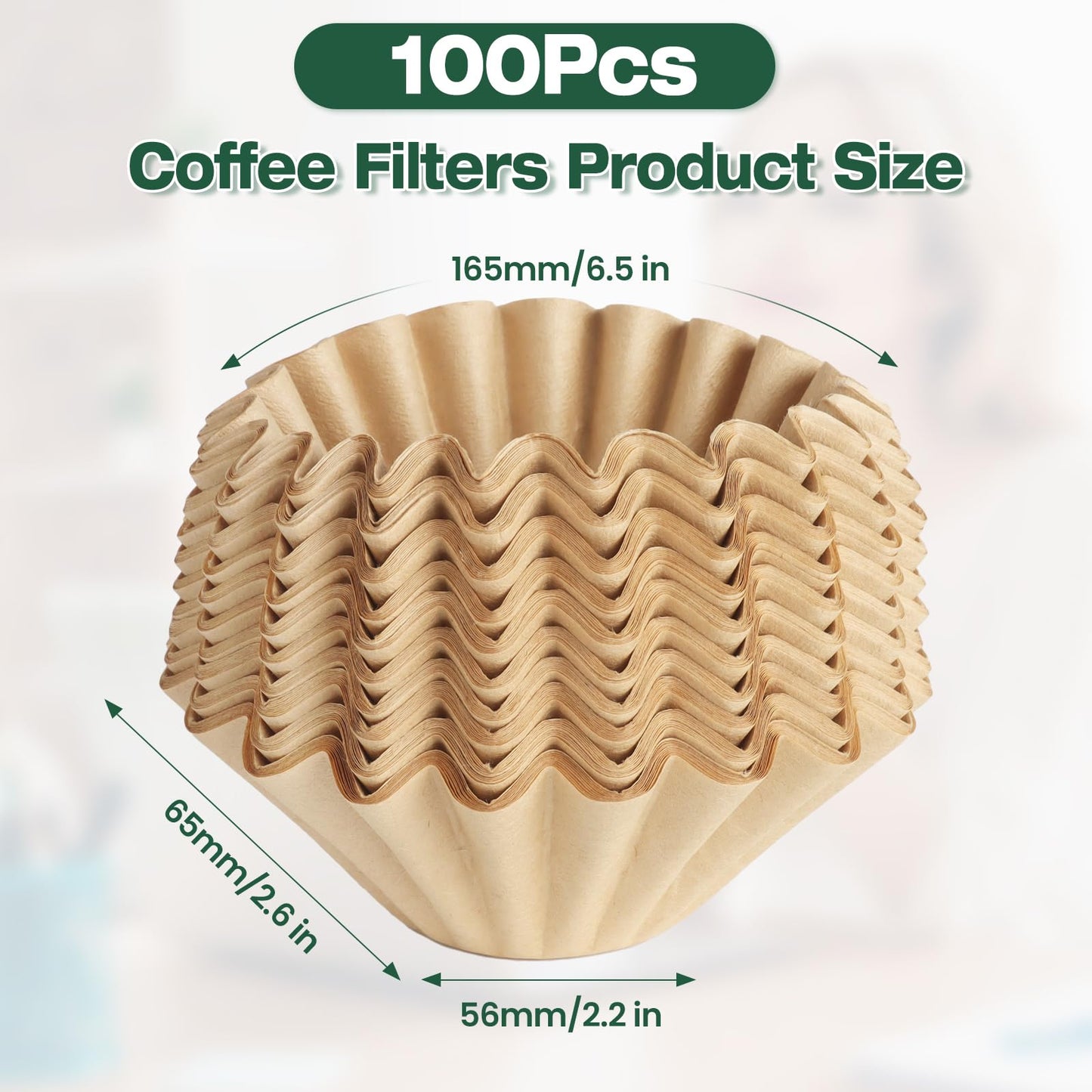 Disposable Coffee Filters for Ninja PB051 PB041 Pods and Grounds Single Serve Coffee Maker, 150PCS Coffee Paper Filter for Ninja Coffee Maker, Unbleached