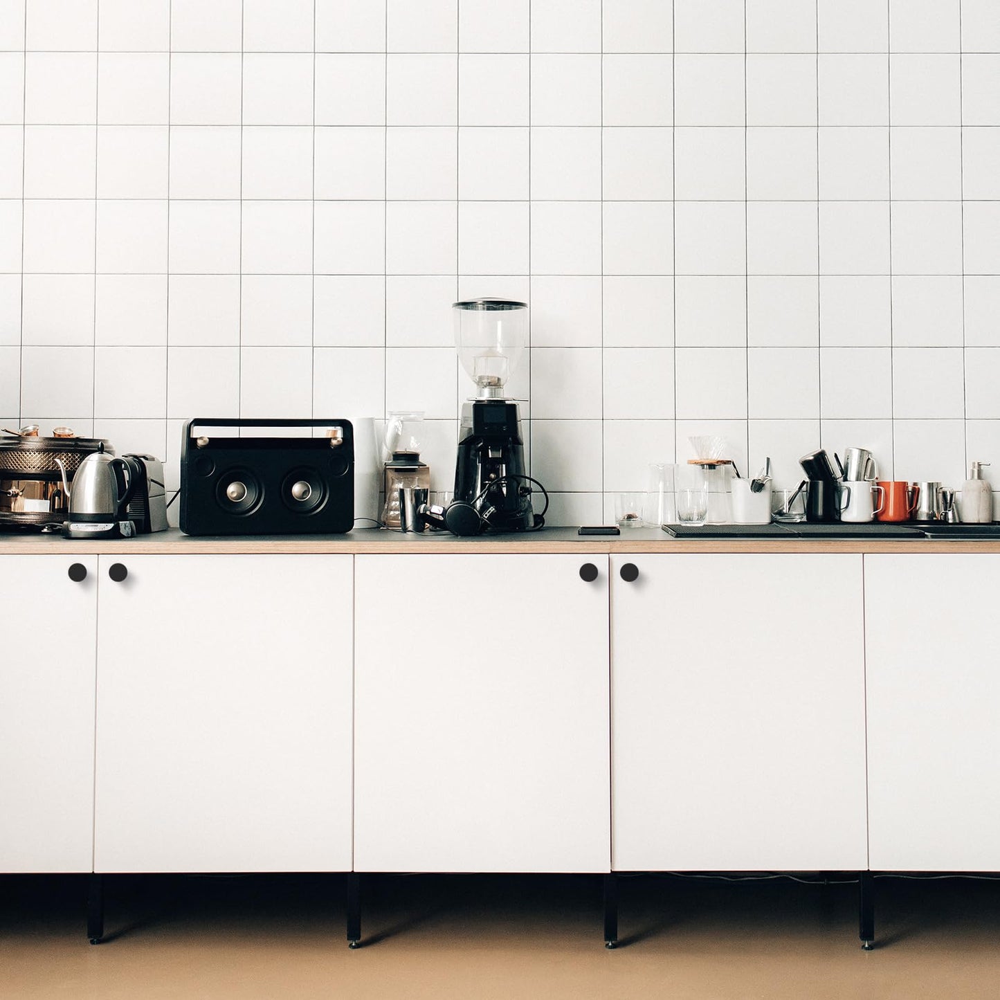 Abtopia 4 Pack Dresser Knobs Black Cabinet Knobs, Matte Black Drawer knobs Kitchen Knobs for Cabinets and Drawers, Drawer Pulls for Bathroom, Cupboard, Kitchen Hardware