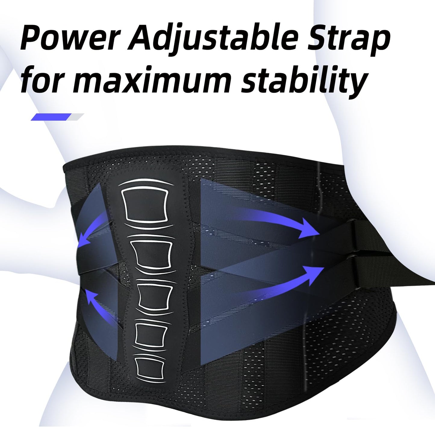 OSK Back Brace for Lower Back Pain Relief with 3D Lumbar Pad,Lumbar Support Belt for Men & Women with 7 Stays,Ergonomic Design and Soft Breathable Material for Work,Herniated Disc,Sciatica(Medium:29.5~37.5Inch)