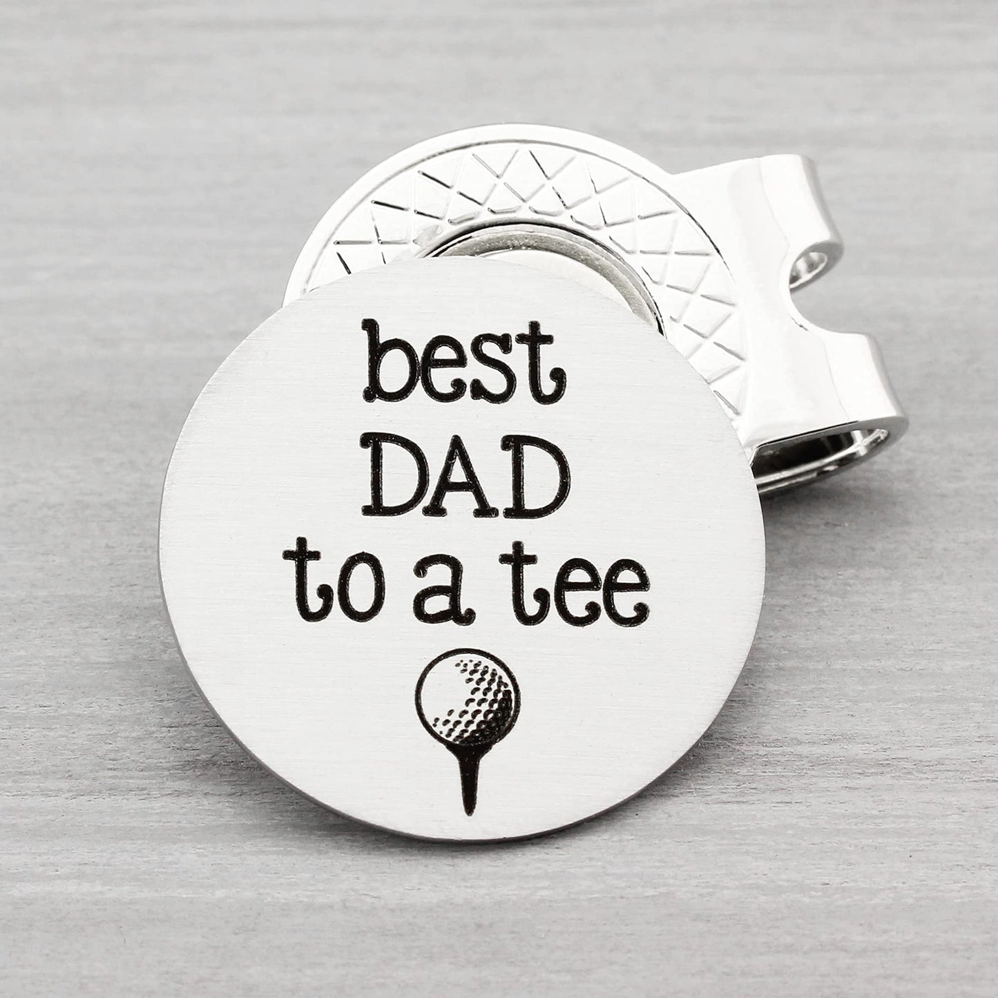 Golf Ball Marker with Hat Clip Father's Day Gift from Kids Golf Accessories for Men Golf Gifts for Men Dad Gift