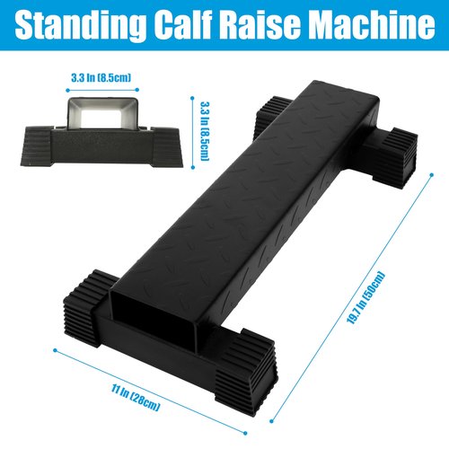 EVERYMATE Steel Calf Raise Block, Standing Calf Machine for Stretching Calf Muscles, Relaxing Ankles, Anti-Slip Solid Platform