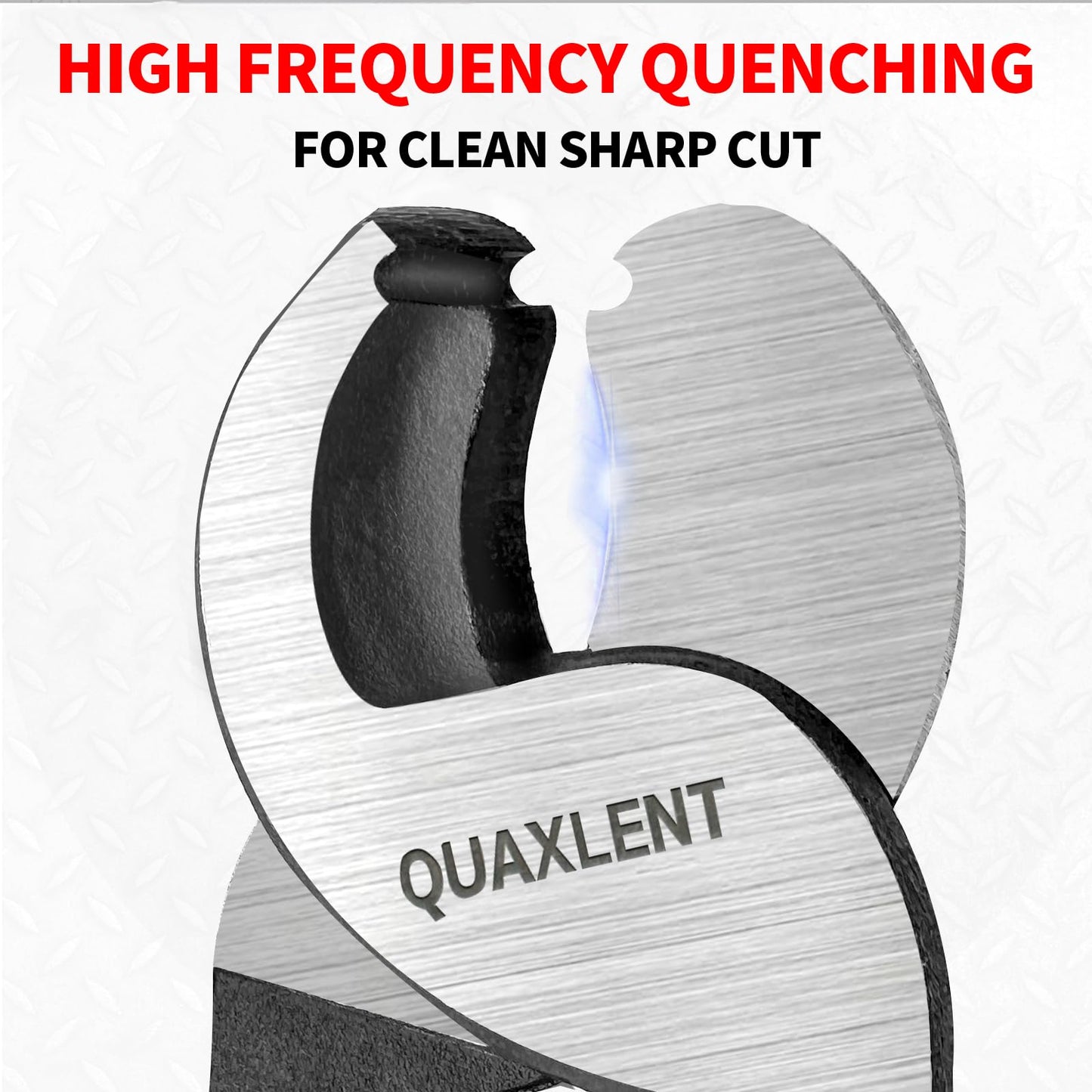 QUAXLENT 10 Inch Large Cable Cutter Heavy Duty High Leverage Big Wire Cutting Plier Tool for 4/0 Aluminum 2/0 Soft Copper and 100PR 24AWG Comm Cable, Blue