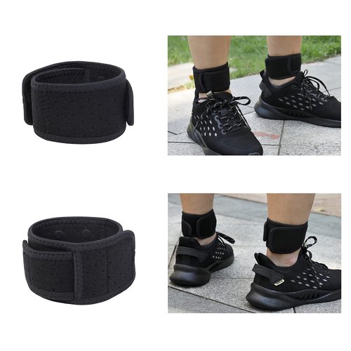 Vigorwise Achilles Tendonitis Brace Adjustable Achilles Strap for Men & Women Breathable Ankle Brace for Achilles Pain, Running, Cycling, Hiking, Sports,One Size, Black, 2pcs