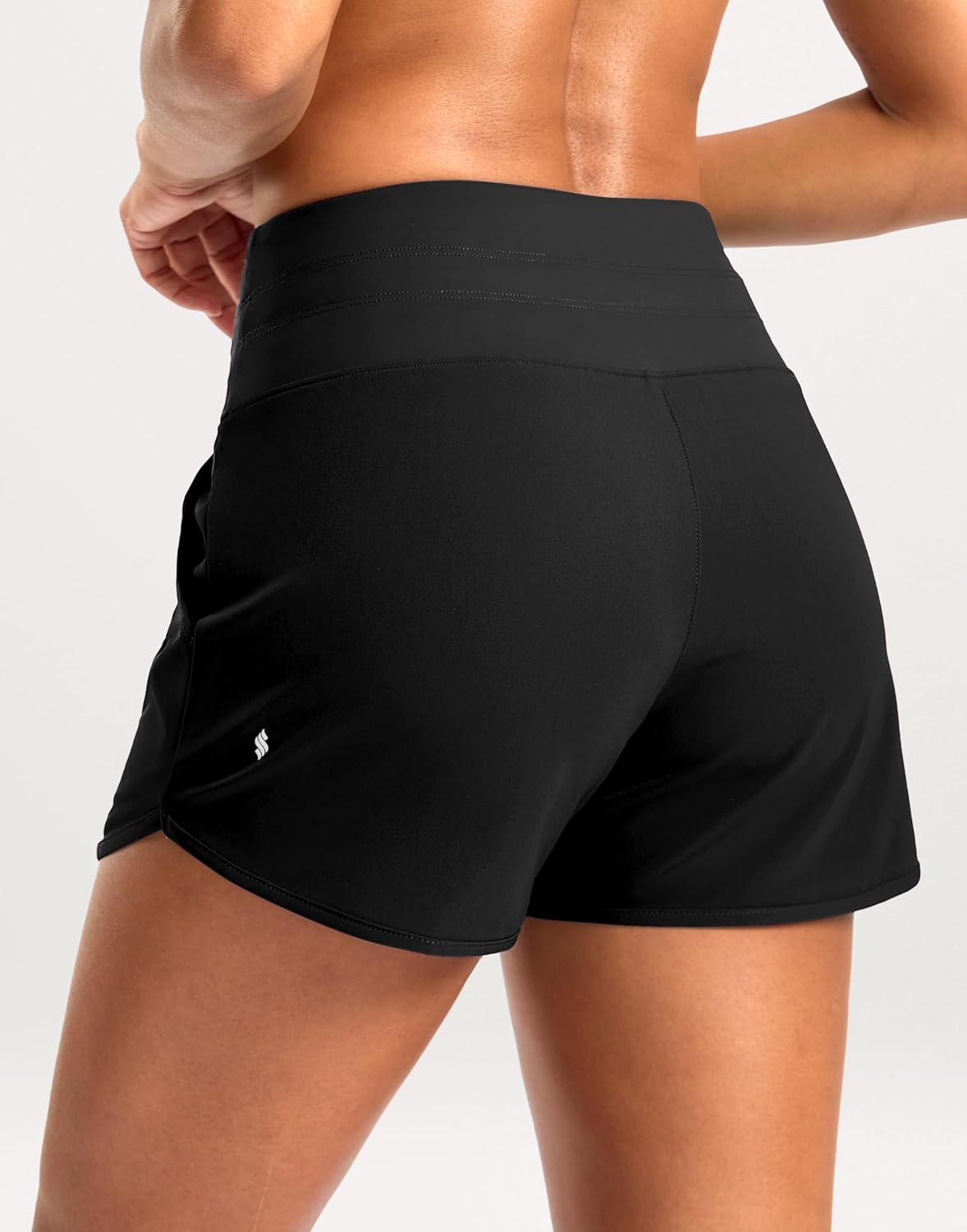 Soothfeel Women's Athletic Running Shorts - Quick Dry Gym Shorts with Zipper Pocket | 3" Liner