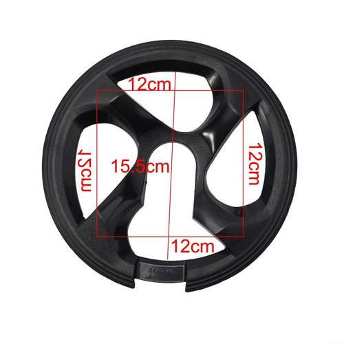 48T Bike Chain Guard Protector, Bike Crankset Chain Wheel Cover Shield, 12Cm Chainring Guard Sprocket Cover, Cycling Gear Protection For Bicycle, City Road/Mountain Bikes (G4XD-48)