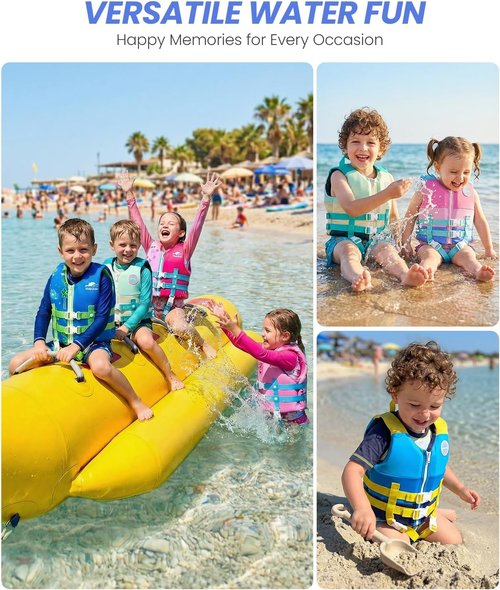 Gogokids Toddler Swim Vest - Buoyant Floaties for Ages 2-9 | Ideal for Pool & Beach Fun
