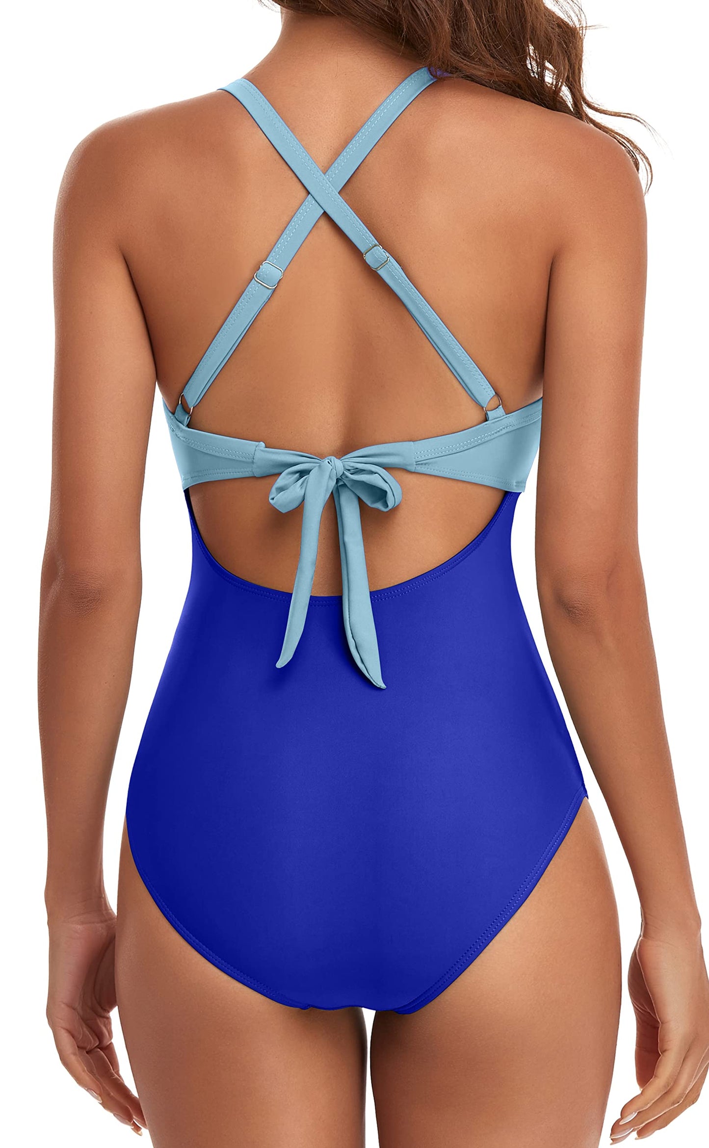 Eomenie Women's Tummy Control One Piece Swimsuit Cutout Bathing Suit XL