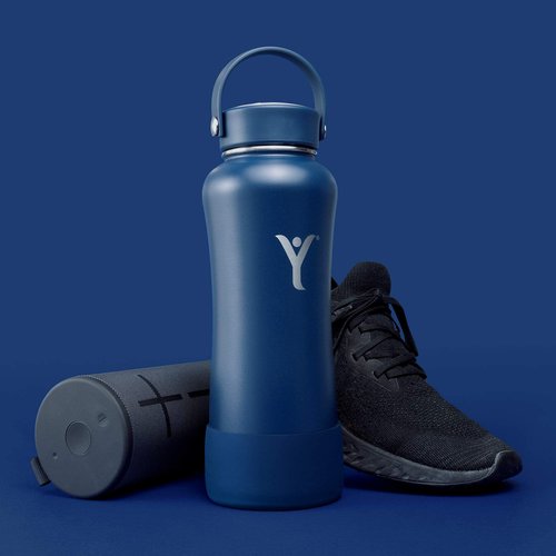 DYLN Medium Silicone Bottom Guard for 32 oz DYLN Hydrogen Water Bottles, Doubles as Dog Bowl, Flexible Water Bottle Boot, Versatile Bottle Bottom Protector, Galaxy Blue