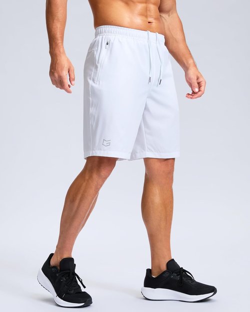 G Gradual Men's Athletic Running Shorts - Quick Dry with Zipper Pockets | 7", 5", 9" Sizes for Gym & Hiking