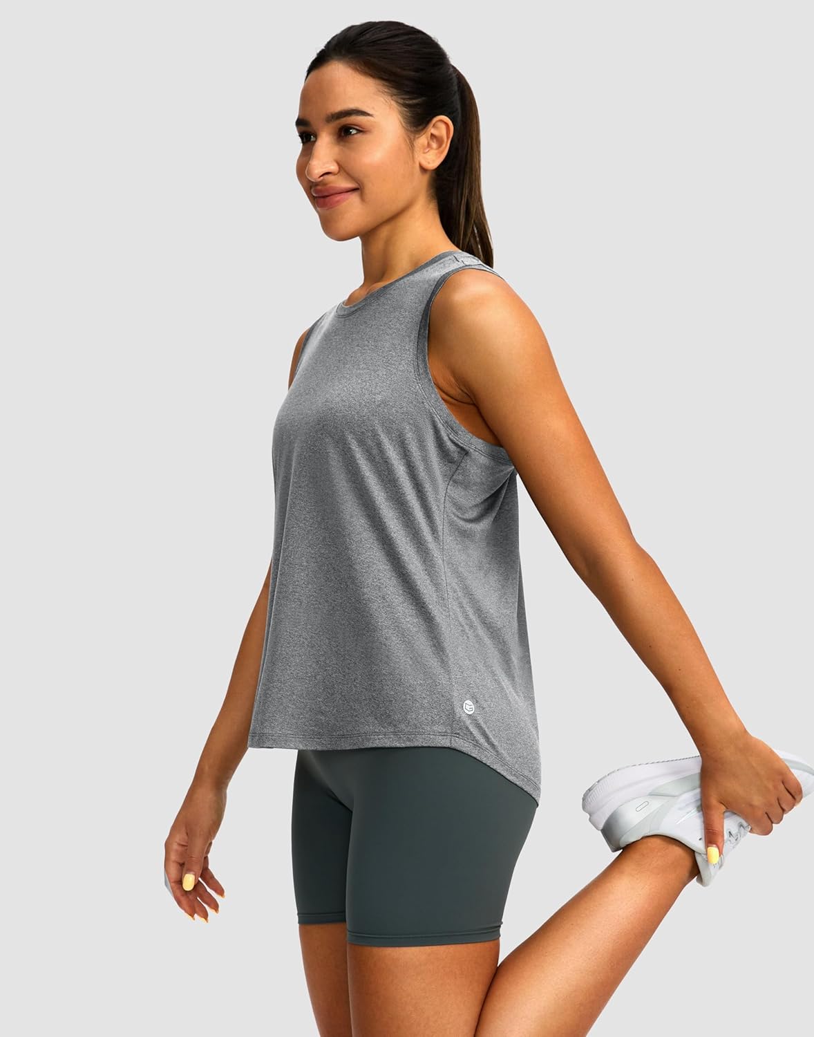 Skiennix Women's Athletic Tank Tops - Sleeveless Racerback Yoga & Running Shirts | Loose Fit